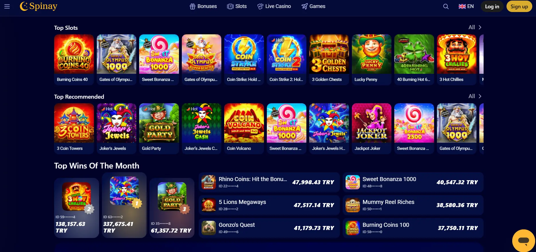 Spinay Casino – Casino online, juegos y opciones de acceso image 3